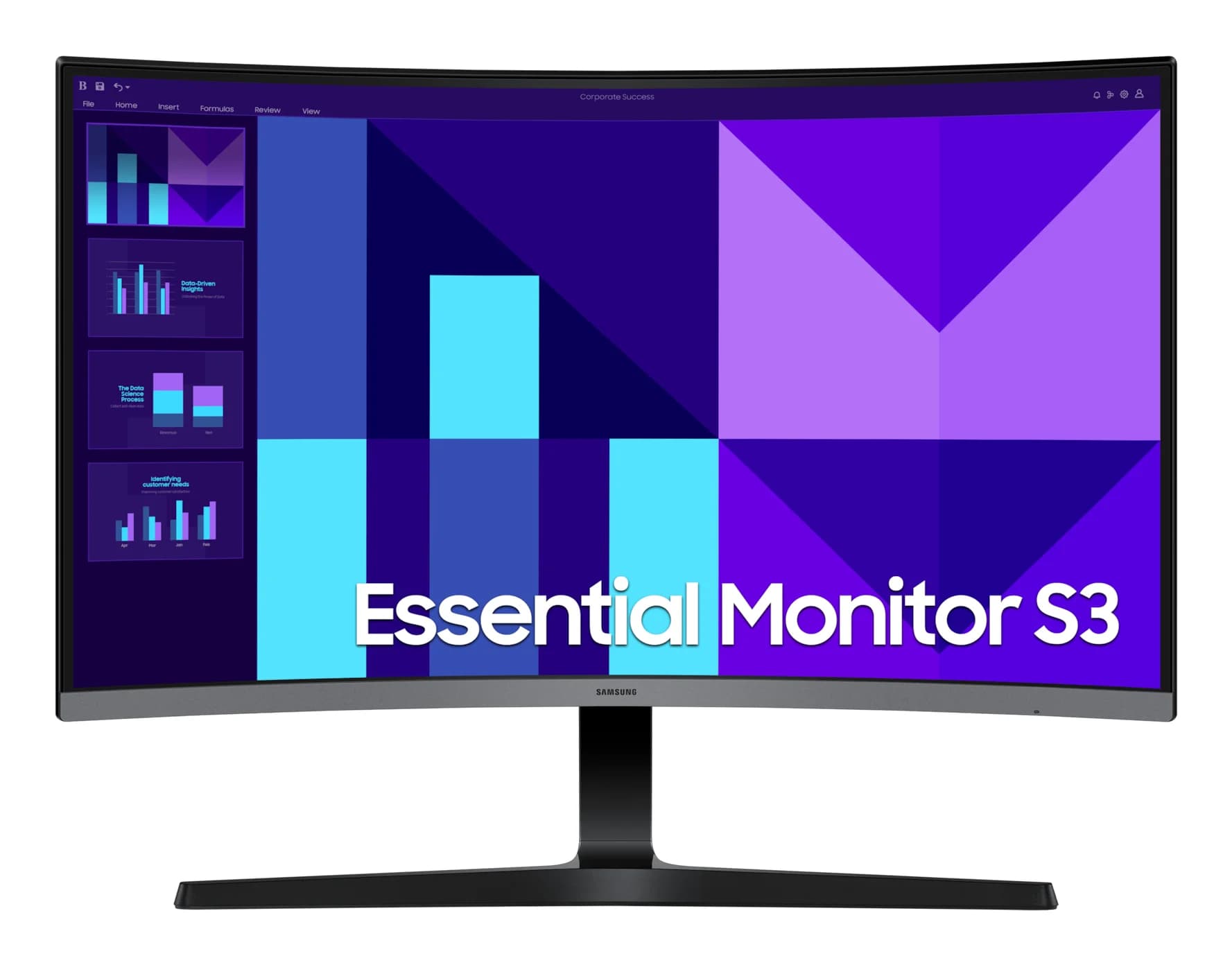 SAMSUNG 32" CURVE (16:9) FHD VA MONITOR, D-SUB, HDMI, VESA, 3YR