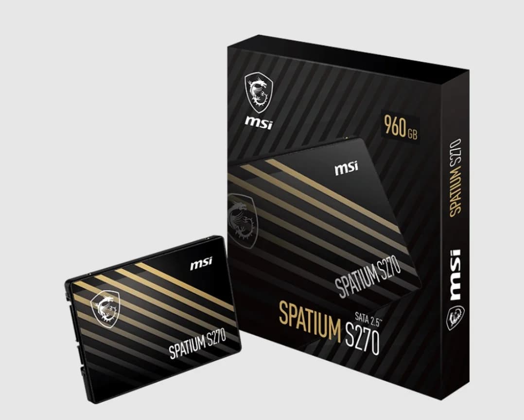 MSI SPATIUM S270 SATA 2.5' 480GB, PHISON S11, 3D NAND, SATA III 6Gbps, Sequential Read up to 500MB/s, Sequential Write up to 450MB/s, 250 TBW, 5Y WTY